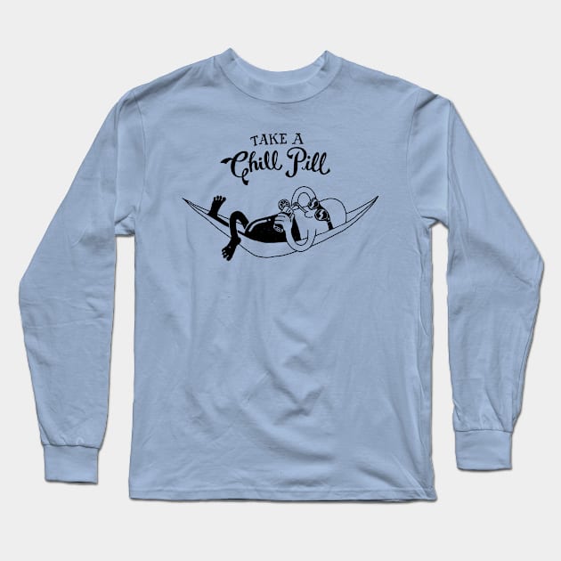 Chill Pill Long Sleeve T-Shirt by alpha jerk